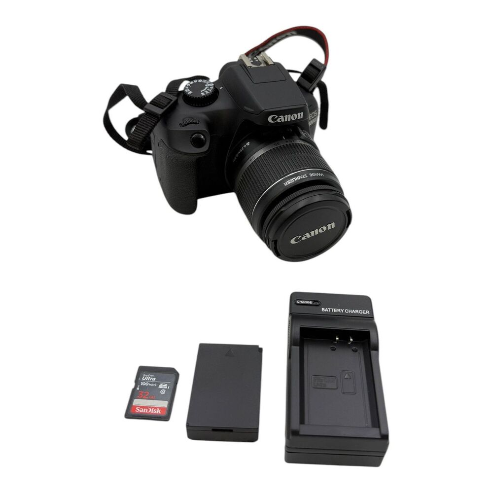 Canon EOS 4000D 18.0MP Digital SLR DSLR Camera w/ EF-S 18-55mm f/3.5-5.6 Lens